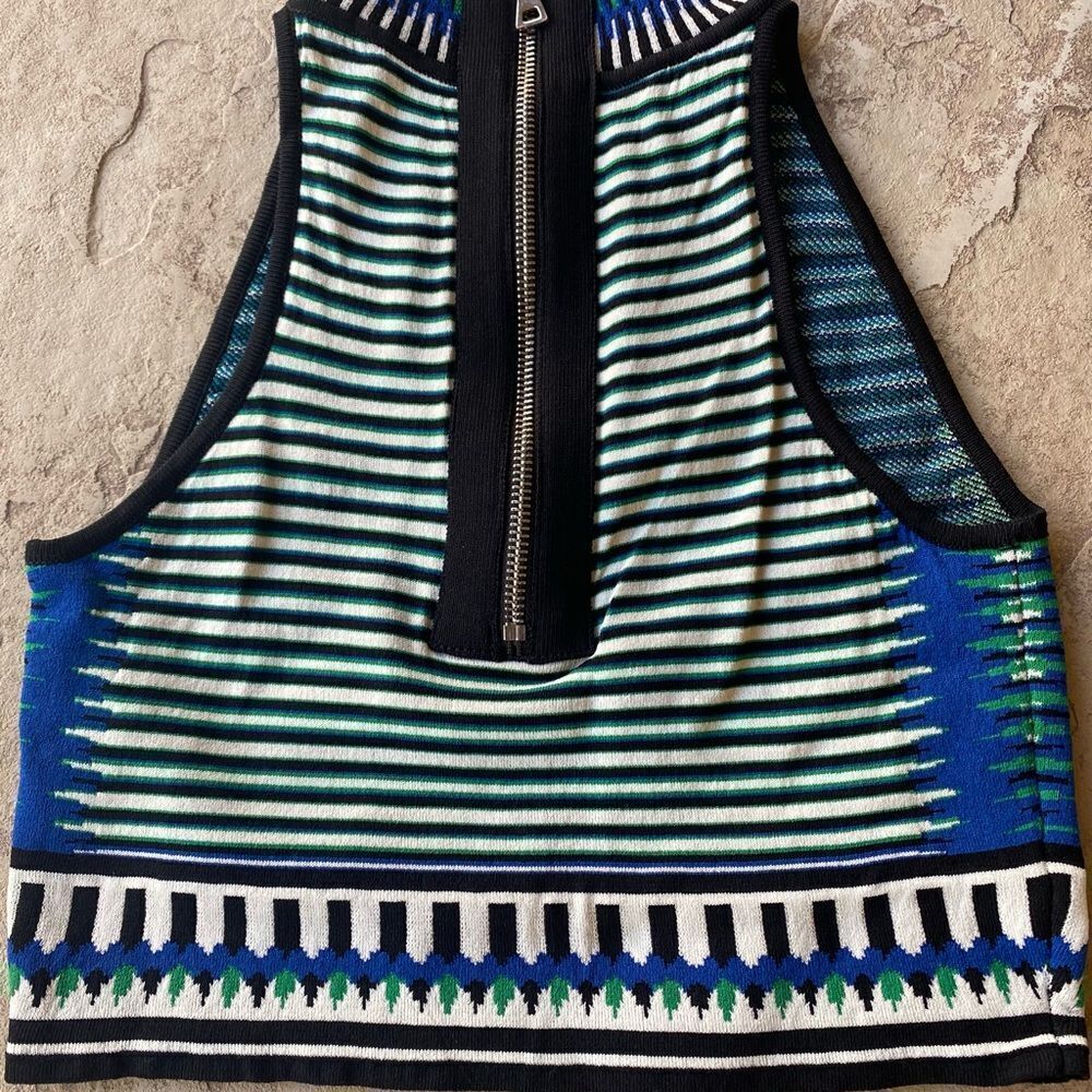 Thorn by Ronny Kobo Versatile Geometric Print Halter Top Women's Size XS EUC‎ - Picture 10 of 11